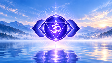 Ajna Chakra symbol representing inner awareness, concentration, insight, and discernment