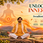 Swadhisthana Chakra orange energy center illustration representing emotional balance, creativity and inner harmony through yoga